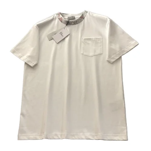 Футболка Dior With Designer Patch And Pocket "White"