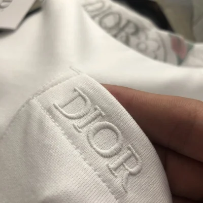 Футболка Dior With Designer Patch And Pocket "White" фото № 3