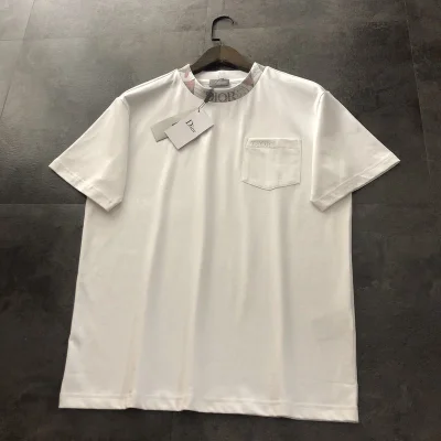 Футболка Dior With Designer Patch And Pocket "White" фото № 5