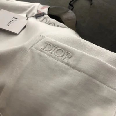 Футболка Dior With Designer Patch And Pocket "White" фото № 6