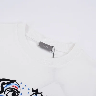 Футболка Dior Abstract Silhouettes "White" фото № 7