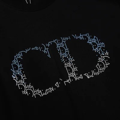 Футболка Dior Logo CD "Black" фото № 5