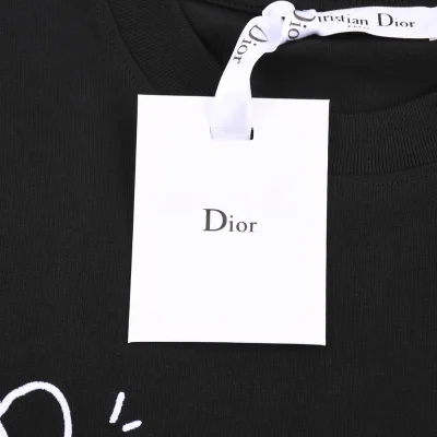 Футболка Dior Incomprehensible Inscription "Black" фото № 2