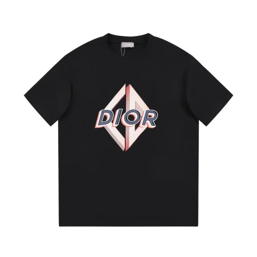 Футболка Dior With The Brand Abbreviation "Black"