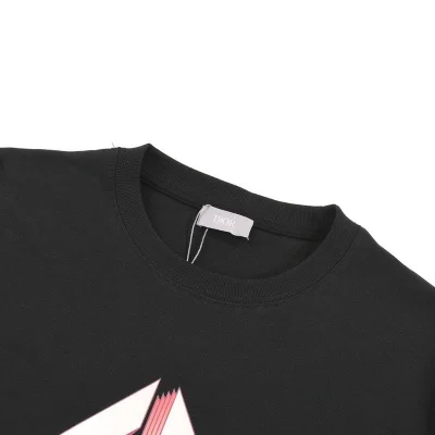 Футболка Dior With The Brand Abbreviation "Black" фото № 2