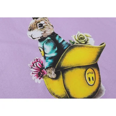 Футболка Drew House Rabbit In Snail Shell "Lilac" фото № 6