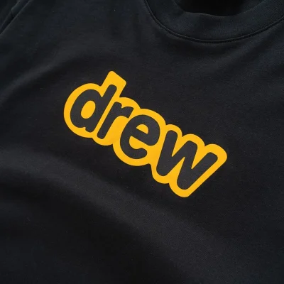 Футболка Drew House With Text Logo In The Center "Black" фото № 3