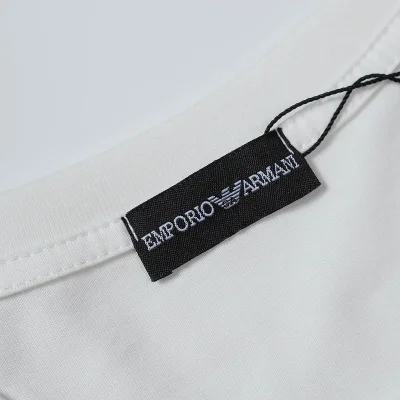 Футболка Emporio Armani With The Inscription Of The Logo "White" фото № 2