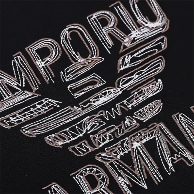 Футболка Emporio Armani Big Front Logo "Black" фото № 4