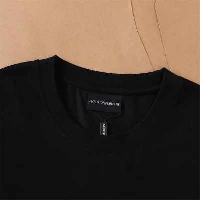 Футболка Emporio Armani Big Front Logo "Black" фото № 7