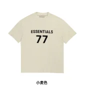 Футболка Fear Of God Logo And Number 77 "Cream"