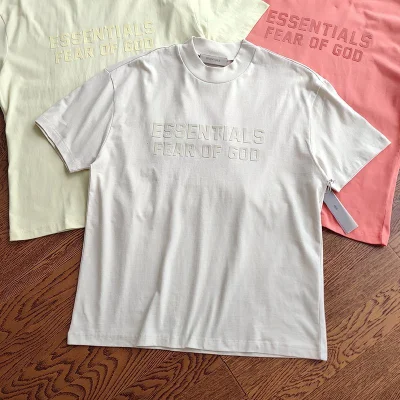 Футболка Fear Of God In Text Style "White" фото № 2