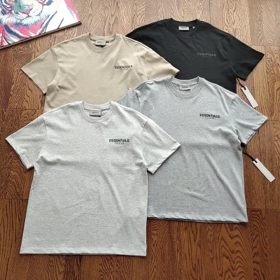 Футболка Fear Of God Logo Inscription - Classic "Gray" фото № 4