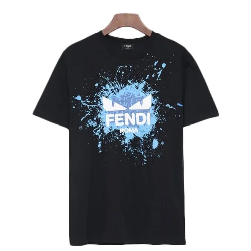 Футболка Fendi Logo Inscription On Blot "Black"
