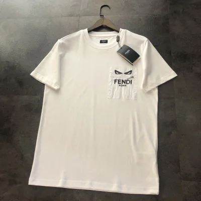 Футболка Fendi Cotton With Unique Pocket "White" фото № 7 Футболка Fendi Cotton With Unique Pocket "White" фото № 7