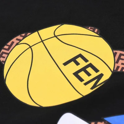 Футболка Fendi Bear Basketball Player "Black" фото № 3