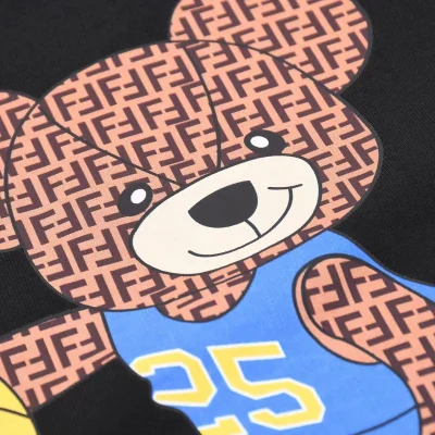 Футболка Fendi Bear Basketball Player "Black" фото № 4