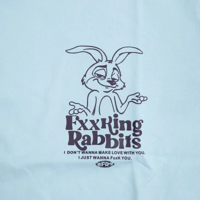 Футболка FR2 Smiling Rabbit "Blue" фото № 4