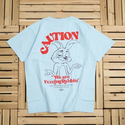 Футболка FR2 Smiling Rabbit "Blue" фото № 2