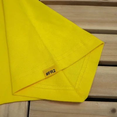 Футболка FR2 Logo Front And Two Rabbits With Hearts Back "Yellow" фото № 5