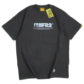 Футболка FR2 Print Two Rabbits In Square And Logo Front "Black"