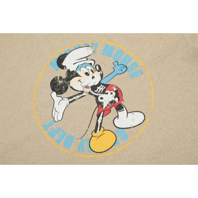 Футболка Gallery Dept Mickey Mouse In A Circle Print «Beige» фото № 6