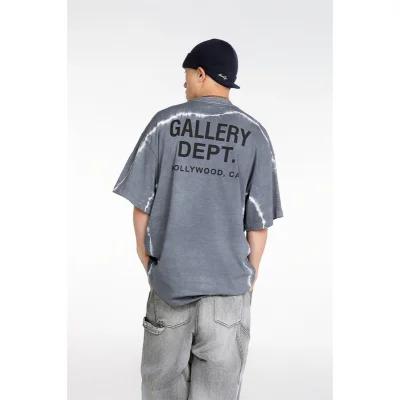 Футболка Gallery Dept White Line Print "Gray" фото № 7