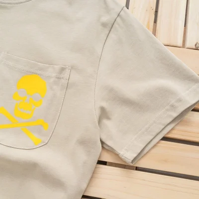Футболка Gallery Dept Yellow Skull And Bones "Beige" фото № 6