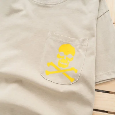 Футболка Gallery Dept Yellow Skull And Bones "Beige" фото № 9