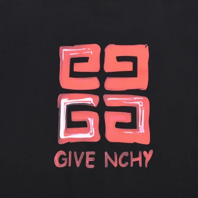 Футболка Givenchy Big Red Logo "Black" фото № 4