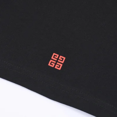 Футболка Givenchy Big Red Logo "Black" фото № 9