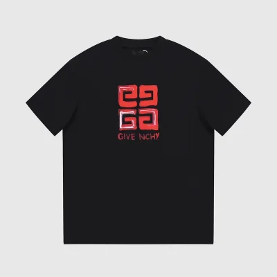 Футболка Givenchy Big Red Logo "Black" фото № 7