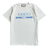Футболка Gucci Blue Stripe "White"
