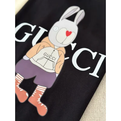 Футболка Gucci A Hare In Clothes "Black" фото № 4
