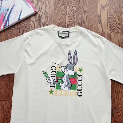 Футболка Gucci Rich Rabbit "White" фото № 6