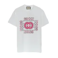 Футболка Gucci With Brand Logos "White"