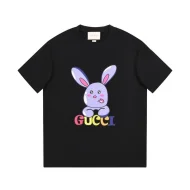 Футболка Gucci With An Animalistic Hare Print "Black"