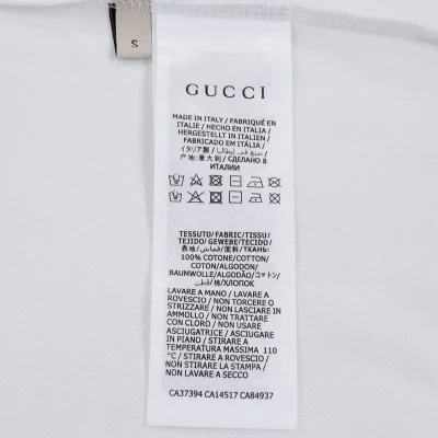 Футболка Gucci With A Nameplate Patch "White" фото № 5