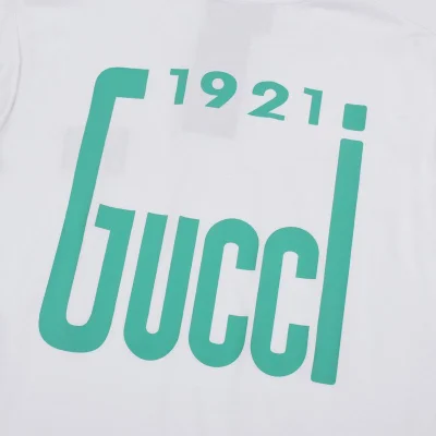 Футболка Gucci With A Nameplate Patch "White" фото № 7