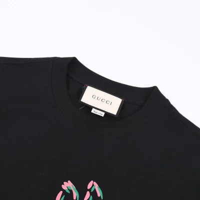 Футболка Gucci Fleeing Rabbit Print "Black" фото № 6