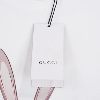 Футболка Gucci The Happiness Of Hare "White" фото № 3