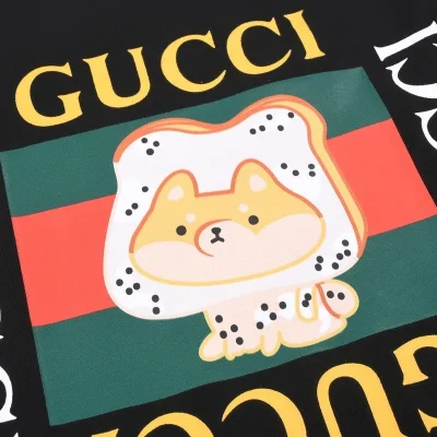 Футболка Gucci Dog Bread "Black" фото № 3