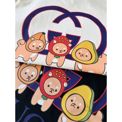 Футболка Gucci Animals With Fruit Print "Black" фото № 2