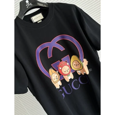 Футболка Gucci Animals With Fruit Print "Black" фото № 3