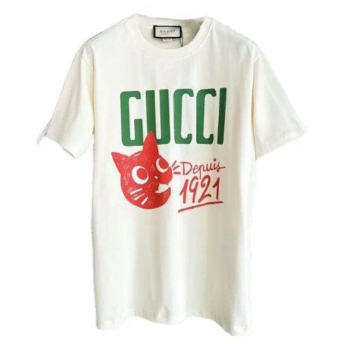 Футболка Gucci X Balenciaga Red Cat Head "White"