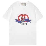 Футболка Gucci With Red Letter Logo "White"