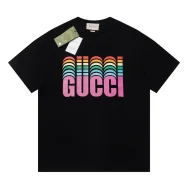 Футболка Gucci Logo With Colored Layers "Black"
