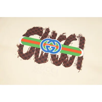 Рубашка Gucci Graffity Logo "Beige" фото № 3
