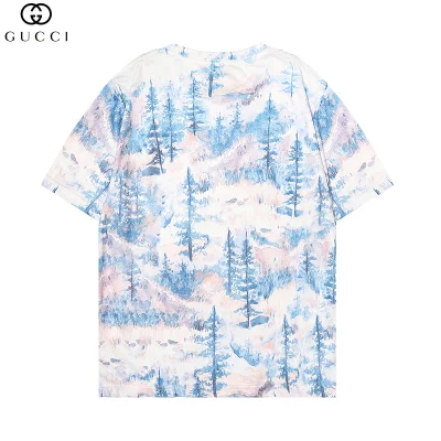 Футболка Gucci X The North Face Big Logo "White/Blue" фото № 2