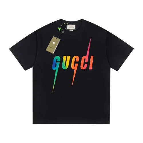 Футболка Gucci Gucci Colorful Print "Black"